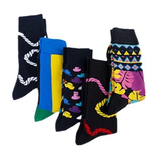 Nuovo arrivo multicolore cotone personalizzato equipaggio simpatici <span class=keywords><strong>calzini</strong></span> con motivi speciali stringhe cappelli a righe <span class=keywords><strong>per</strong></span> gli uomini - Product Image 3