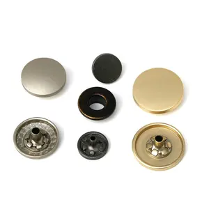 Custom Logo Design Zinc Alloy Hardware Accessories Metal Snap Buttons For Clothing