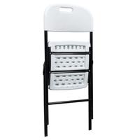 Ensembles de table et de chaises de pique-nique pliantes blanches de 72 pouces 6 pieds pliables en deux pour l'extérieur