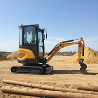 Livraison Gratuite JIAHE Mini-Excavatrice Hydraulique sur Chenilles 1.6 Tonnes 1.8 Tonnes Moteur EPA Haute Puissance de Creusement Pompe Cabine Fermée
