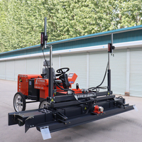 Machine de nivellement de sol vibrante automatique à quatre roues diesel pour la pose de béton, avec laser, à vendre