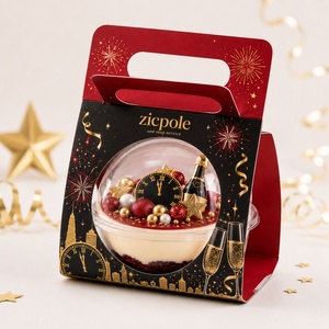 Caja de Regalo Transparente con Asa para Pastel Tiramisú, Dulces, Bolas de Caramelo, San Valentín, Halloween, Navidad, para Llevar - Product Image 6