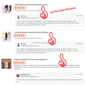 Nuovo Set di Divise Mediche Elasticizzate, Top e Pantaloni a Zampa, Uniforme per Infermieri, Medici, Chirurghi, Abbigliamento da Lavoro per Centri Estetici Disponibile - Product Image 6