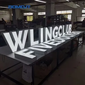 Customized Indoor Outdoor 3D LOGO Advertising LED Acrylic Letter Illuminated Signs