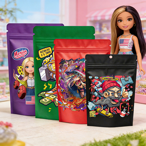 Bolsas de Embalaje Personalizadas a Prueba de Olores para Kali, 3.5g, de Película de Poliéster Duradera, para Alimentos de Bebé, Variedades Raras, con Logotipo Digital - Product Image 5