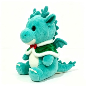 Peluche de dragon vert personnalisée, jouet en peluche mignon avec rembourrage en coton PP, peluche de dragon sur le thème d'Halloween pour bébé unisexe - Product Image 4