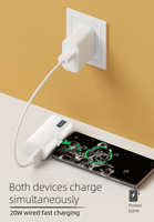 Meilleure Vente : Power Bank 5000 mAh Mini, Type-C USB-C Entrée/Sortie, Design Rotatif à 180 Degrés, Charge Rapide 20W, Mini Écran LED