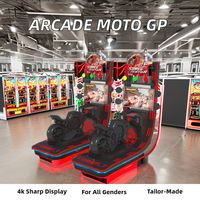Machines de jeu vidéo d'arcade de course automobile pour enfants à monnayeur, en métal et plastique, pour parcs d'attractions et centres commerciaux, en promotion