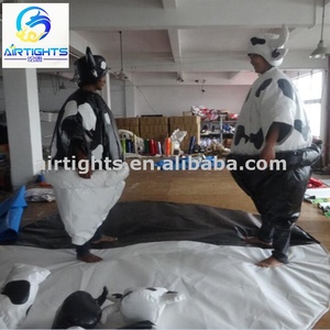 Dappere gewatteerde koe en stier sumo pakken, zachte dieren sumo pakken voor volwassenen of kinderen - Product Image 2