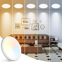 Luminaires d'intérieur Moderne Ultra Mince Cadran Lumineux Rond Led Plafonniers Montés Chambre Salon Led Plafonnier