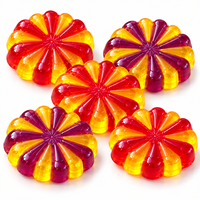 Bonbons gélifiés en forme de feux d'artifice de Pâques avec un design coloré pour la vente en gros et l'emballage sous marque privée