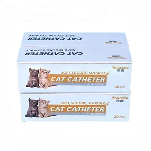 Disposable Vet Side Open Cat Catheter With Stylet Pet Urinary Catheter