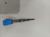 Fraise à queue conique à 2 dents en carbure, diamètre 3mm-10mm, pour fraisage CNC, gravure sur bois, ODM OEM personnalisé