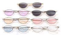 Lunettes de soleil pliantes en métal, petite monture légère, ovales, protection UV400, nouveau style rétro 2026, pour femmes, anti-UV, style européen