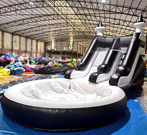 Casa de Brinco Inflable Negra de Grado Comercial para Niños y Adultos, Portátil, para Uso en Exteriores y Patios Traseros, <span class=keywords><strong>Inversión</strong></span> Comercial - Product Image 3