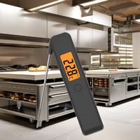 Thermomètre à viande numérique sans fil à livraison rapide lecture instantanée avec thermomètre de cuisson des aliments en plastique à longue sonde pour griller le barbecue