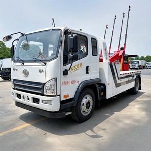 Petit camion de dépannage FAW 4x2 avec grue et nacelle de levage combinées, capacité de 5 tonnes, pour le sauvetage en ville - Product Image 5
