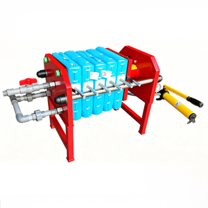 New Qiangguo Laboratory 200 Type Polypropylene Plate Frame Filter Press 0.2m Filtration Area 0.8Mpa Manually Operated <b>Small</b> Expe - Product Image 1