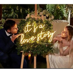 Bespoke "Better Together" LED Neon <b>Sign</b> with Heart Custom Wedding Backdrop <b>Light</b> for Reception Decor - Product Image 6