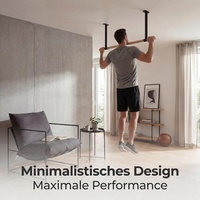 Barre de traction murale en bois Wellshow Sport pour tractions au plafond, équipement de calisthénie robuste pour la maison