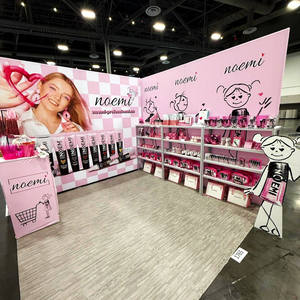 Custom 10x10 modulare in alluminio portatile Trade Stand tensione tessuto sfondo di sublimazione per espositore cabine espositive - Product Image 4