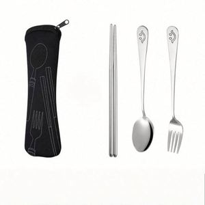 Estuche de Neopreno Personalizado para Cubiertos - Porta Utensilios Reutilizable para Comidas para Llevar - Regalo Promocional - Product Image 4