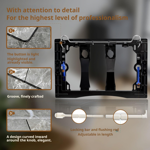 Plaque de commande de chasse d'eau WC à double fonction, compatible avec Geberit, modèles Sigma 01, 20, 30, UP300, UP320 – Pièce de rechange - Product Image 4