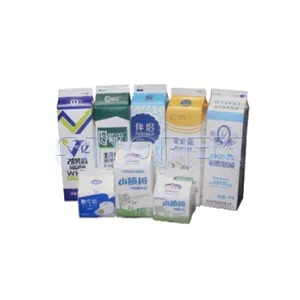 SINOPEK Custom Sustainable 250ml 500ml 600ml Aseptic Liquid Juice Gable Top Carton Milk Pack Paper Box Packaging