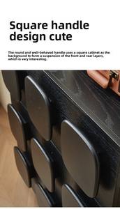 Coffre moderne en bois massif à trois tiroirs <span class=keywords><strong>de</strong></span> <span class=keywords><strong>style</strong></span> vintage <span class=keywords><strong>Petit</strong></span> <span class=keywords><strong>meuble</strong></span> <span class=keywords><strong>de</strong></span> <span class=keywords><strong>rangement</strong></span> organisateur d'entrée pour salon et chambre à coucher - Product Image 2