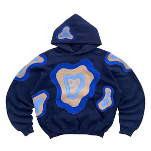 Sweat à capuche pour homme en coton lavé, personnalisé, style vintage, en molleton - Product Image 1