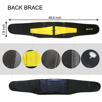 Thérapie réglable réutilisable pour le nerf sciatique lombaire inférieur/ceinture/soulagement des douleurs dorsales Pack de glace avec attelle dorsale de Compression enveloppante
