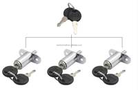 Serrure de porte coulissante à vis pour patio Serrure de vitrine avec clés Gadget Serrure de porte coulissante universelle robuste