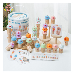 Ice Cream Đồ Chơi Chơi Set Mầm Non Hoạt Động Học Tập Đếm Và Phù Hợp Với Thư Trò Chơi Montessori Xếp Chồng Đồ Chơi Cho Trẻ Em 3-5 - Product Image 1