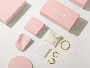 Индивидуальные розовые бутик магнитные ювелирные изделия и губки косметические подарочные коробки персонализированные логотипы для серьги кольца браслеты - Product Image 4