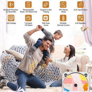 Factory <b>Custom</b> Portable <b>CD</b> Player with BT Built in Speaker Remote Control USB Rechargeable Music Player Learning Home Outdoor - Product Image 6