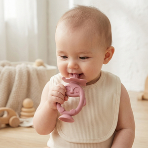 Manufacturer Penguin Soothing BPA Free Baby Teether Silicone Toothbrush Suction Cup Ring Multi Texture <b>Teething</b> <b>Toys</b> for Babies - Product Image 2