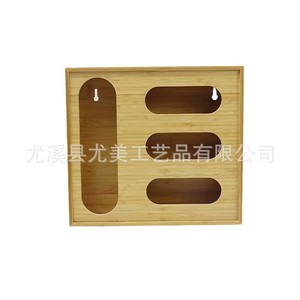 Caja creativa de bambú y madera para almacenamiento de alimentos, bolsa autosellable, caja de papel de aluminio, cortador, caja de bambú todo en uno al por mayor - Product Image 5