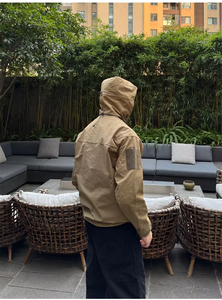 AUTICUP Blouson Bomber Américain Rétro à Capuche Style 'Bird Tough Guy' Ample pour l'Automne, <span class=keywords><strong>Veste</strong></span> Extérieure Robuste pour le Ski et la Montagne - Product Image 3