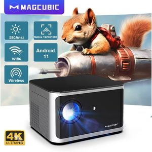 โปรเจคเตอร์พกพา Magcubic Smart Portable HY350 ความละเอียด 1080P HD ความจุ 2+32G ความสว่าง 580 ANSI ลูเมนส์ รองรับ 4k - Product Image 1