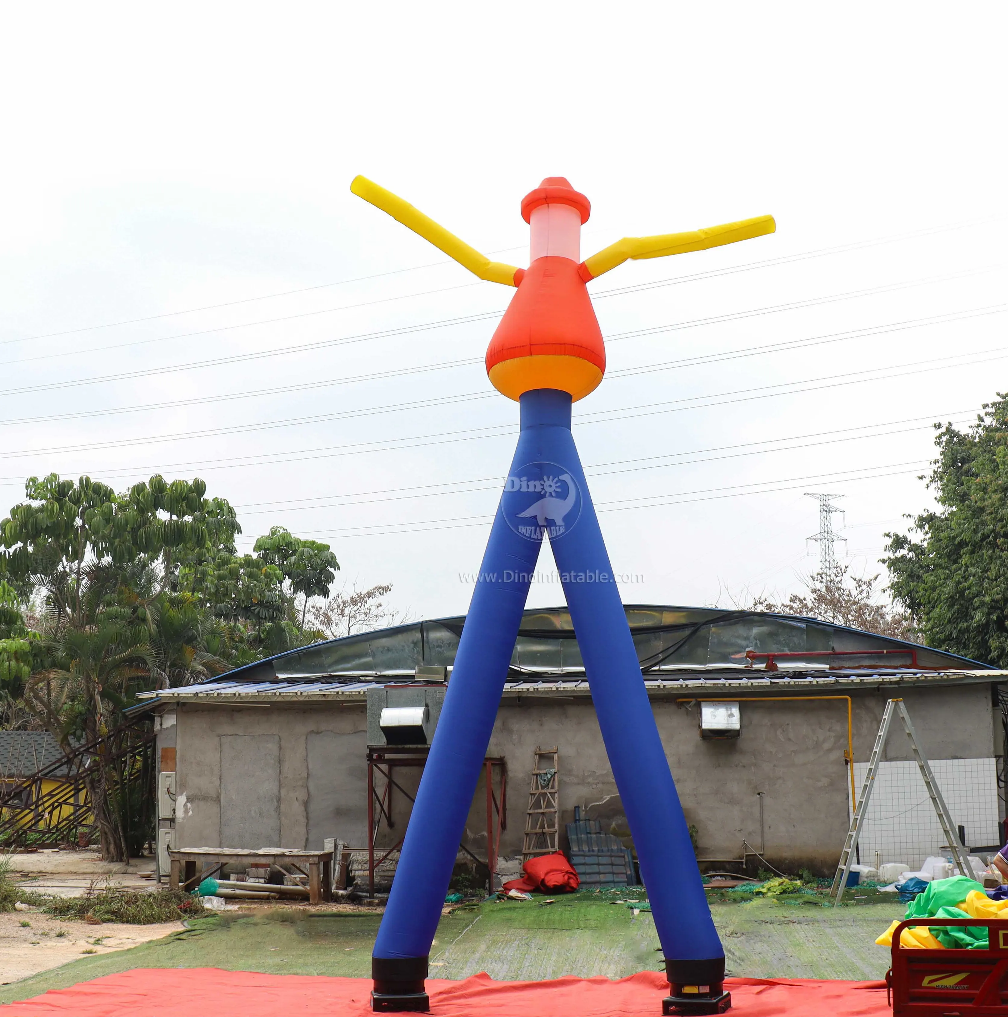 ที่กําหนดเองตลกที่มีสีสันInflatable Tube Man WavingมือSky Dancerยินดีต้อนรับเต้นรําAir Starสําหรับโฆษณา