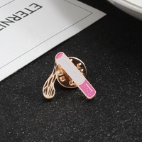 Broche de labios rojos esmaltados, para vino, cigarrillos, ojos, corazón, chaqueta, joyería de moda, Pin de solapa