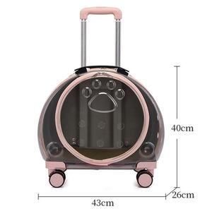 Sac à dos <span class=keywords><strong>2</strong></span> en 1 <span class=keywords><strong>pour</strong></span> chien et chat, étui de costume avec roues, porte-animal respirant, boîte de voyage, boîte de <span class=keywords><strong>Transport</strong></span> <span class=keywords><strong>pour</strong></span> chat, sac de <span class=keywords><strong>Transport</strong></span> avec roues - Product Image 2