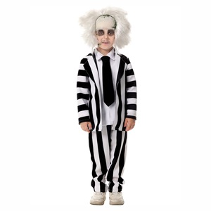 Costume Beetle Juice pour hommes, costume rayé pour adultes, tenue de performance pour Halloween - Product Image 2