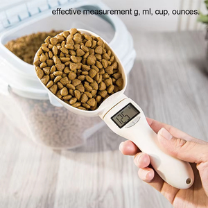 Wholesale Pet Food Scale LCD Electronic Weighing Tool Dog Feeding <b>Measuring</b> <b>Spoon</b> Digital Display Kitchen - Product Image 3