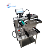 Machine de rembobinage et de codage LASER-130/150 pour étiquettes de chaussures et de vêtements, avec compteur de codage séquentiel GS1 DataMatrix haute précision et arrêt automatique