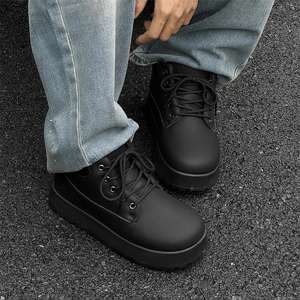 Chaussures décontractées de luxe en cuir pour hommes, style lacets, pour la marche, avec semelle intérieure en EVA – Vente en gros - Product Image 6