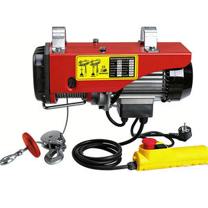 Palans électriques de 400 kg, 110 V, <span class=keywords><strong>treuil</strong></span> rouge, câble en acier de 4 m, télécommande, levage pour atelier, garage, hangar en Australie, 880 lb - Product Image 3