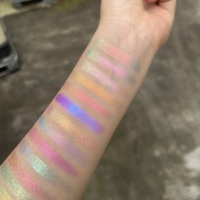 Palette de maquillage de voyage avec fards à paupières multichromes, duochromes et caméléons hautement pigmentés en 12 couleurs pour le maquillage quotidien