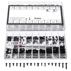 500 pièces minuscule Micro Kit de vis de réparation 18 tailles en acier inoxydable revêtu de zinc filetage fin M1.2/M1.4/M2 montre lunettes ordinateur vis - Product Image 5