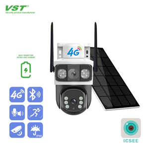 Icsee 6MP 4G fotocamera PTZ a energia solare per visione notturna Display a tre schermi a basso consumo di archiviazione di dati Cloud con movimento umano - Product Image 5